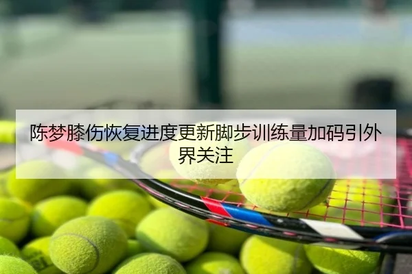 陈梦膝伤恢复进度更新脚步训练量加码引外界关注